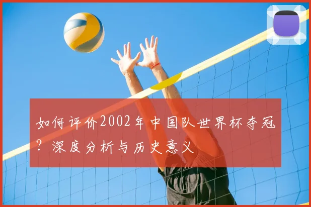 如何评价2002年中国队世界杯夺冠？深度分析与历史意义