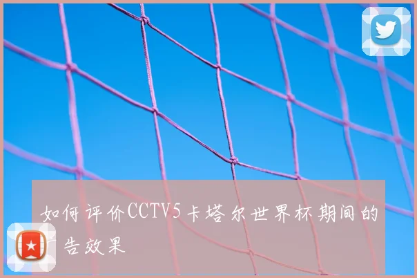 如何评价CCTV5卡塔尔世界杯期间的广告效果